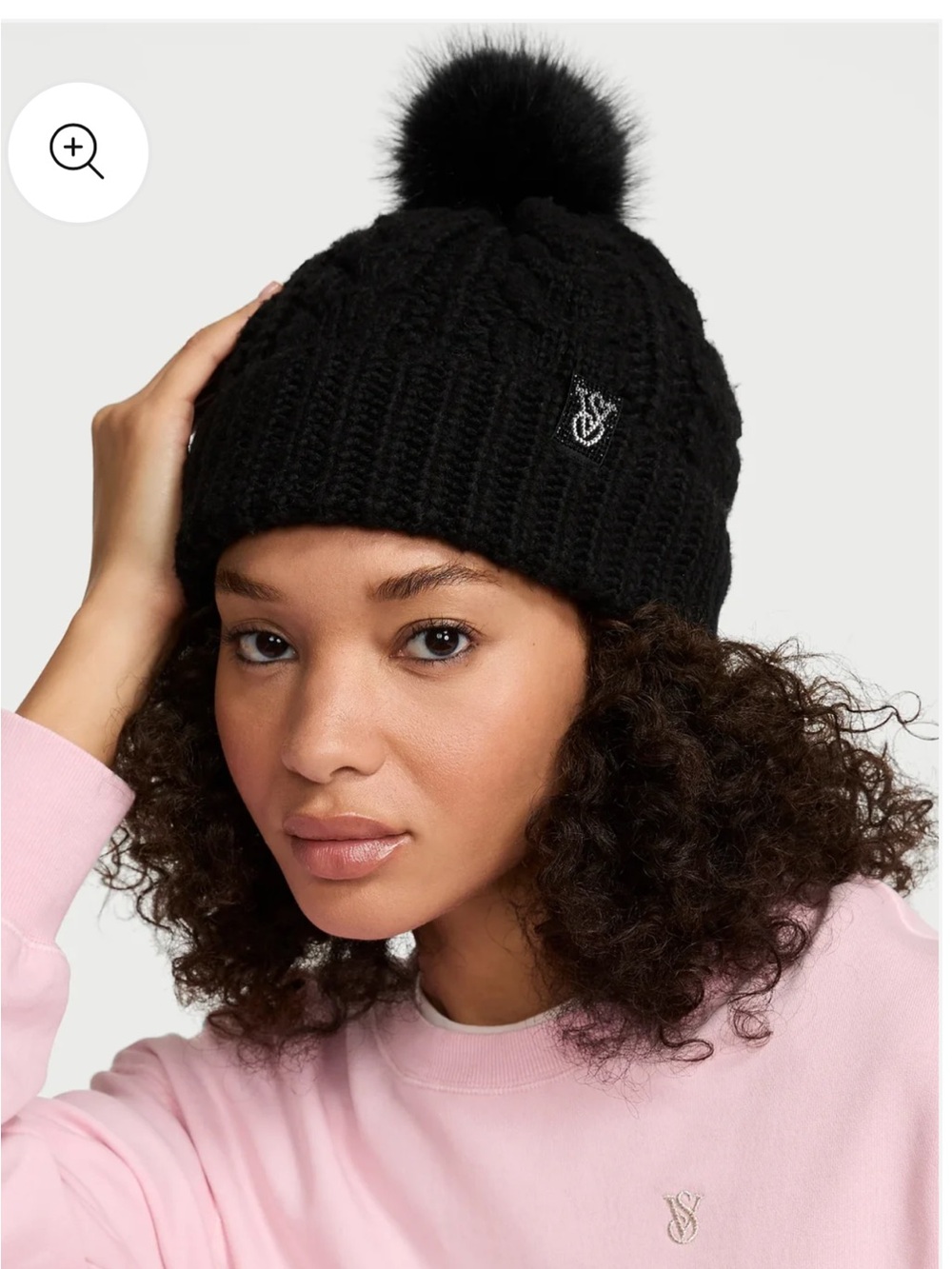 Victoria’s Secret cozy cable-knit pm beanie